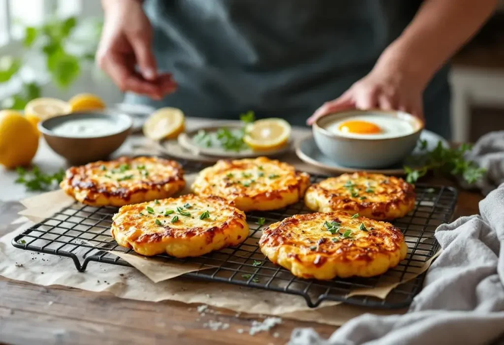 « Prêtes en 10 minutes pour toute la famille » : mes galettes de pommes de terre crousti-dorées au four, beaucoup plus légères que des frites